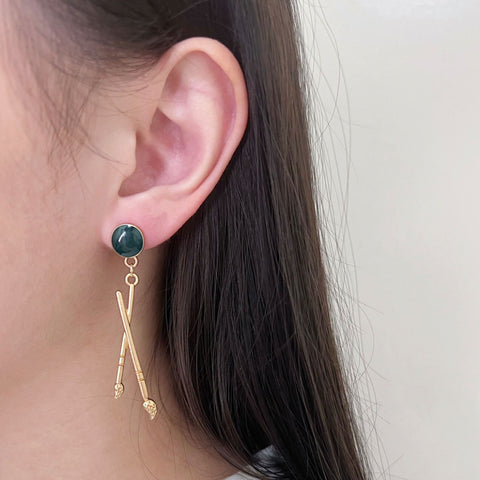 Art Supplies Asymmetrical Earrings Art Supplies Asymmetrical Earrings