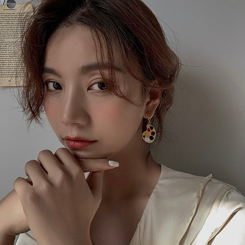 Art Supplies Asymmetrical Earrings Art Supplies Asymmetrical Earrings