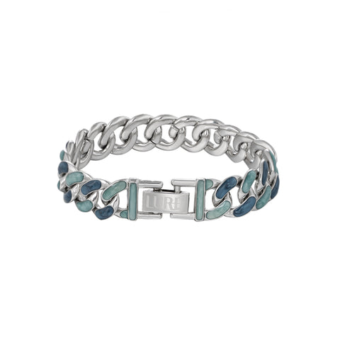 Blue Dripping Cuban Bracelet