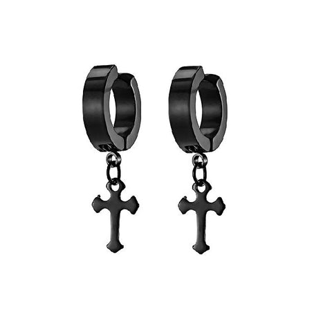 Asymmetrical Cross Earrings